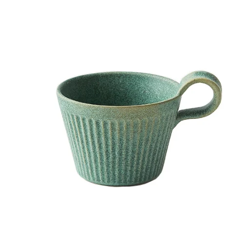 

Pottery Coffee Cup set Manual Japanese Retro Coffee Cup Ceramic Cappuccino Cup wholesale