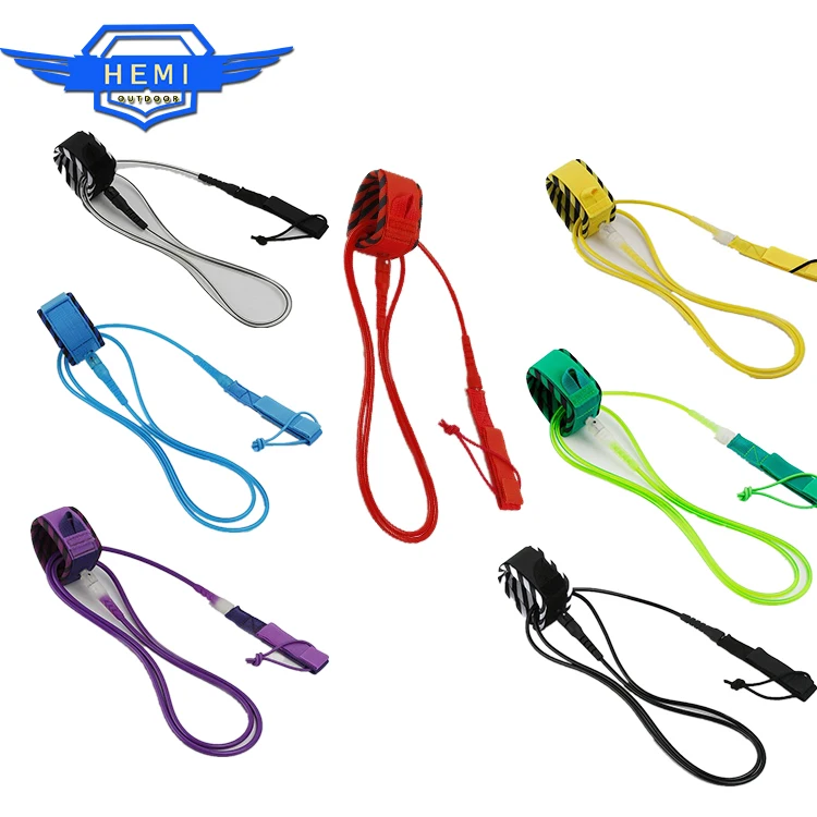 

Top Quality Custom Leg Rope Surf Leash TPU Surfboard Leash for Sale, Customized color