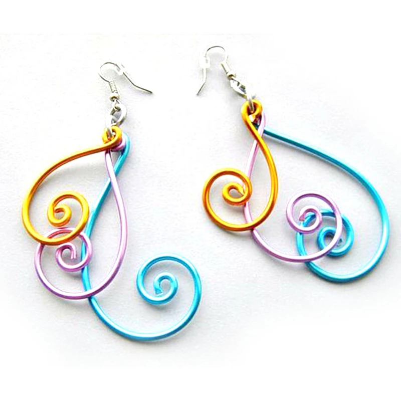 

Anodized Artistic Round Aluminum Craft Wire Colorful Jewelry Soft Metal Wire Diy Jewelry Making, Show as photo
