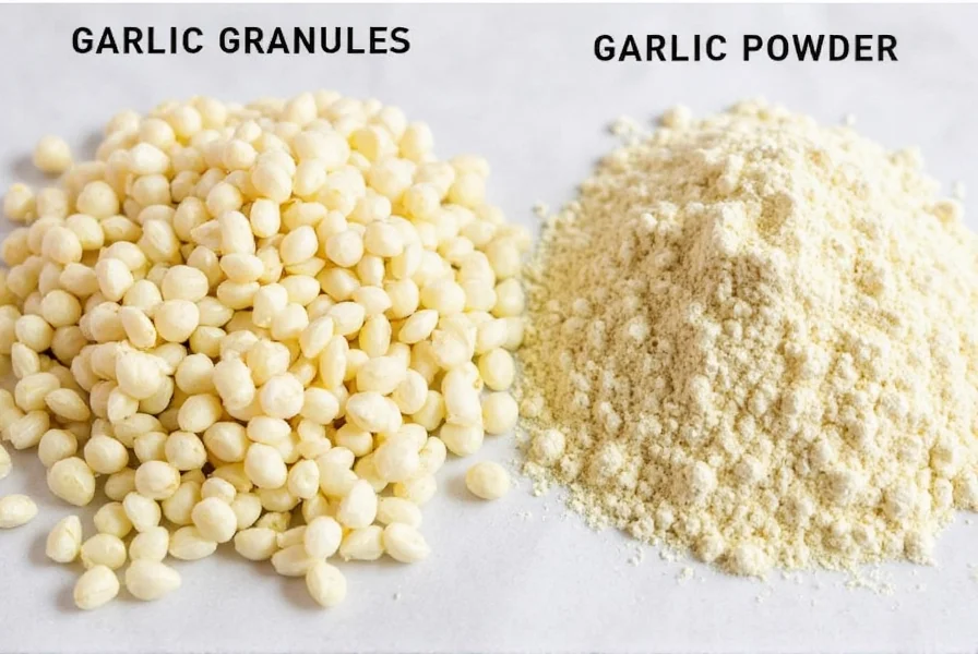 Spice rack with various seasonings including garlic granules