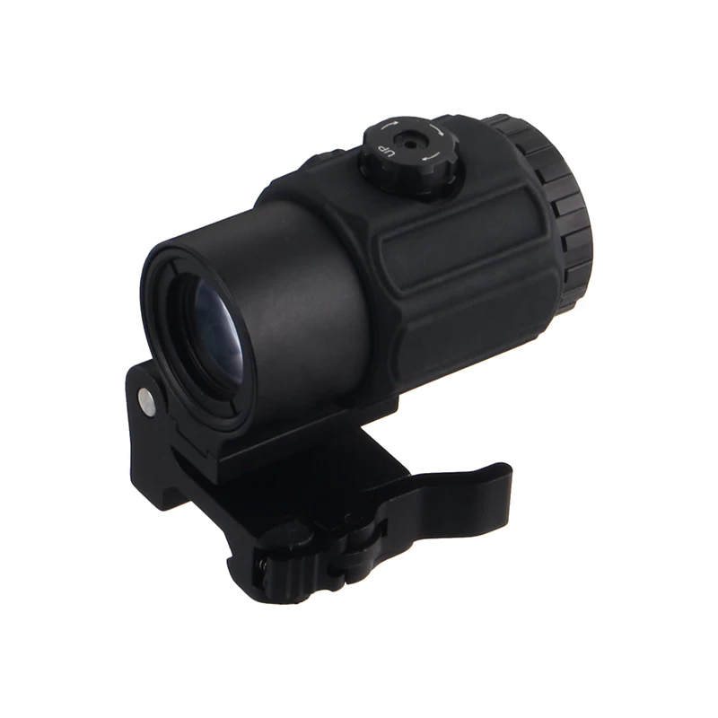 

Tactical G43 QD flip side mount 3x magnifier for outdoor hunting, Matte black