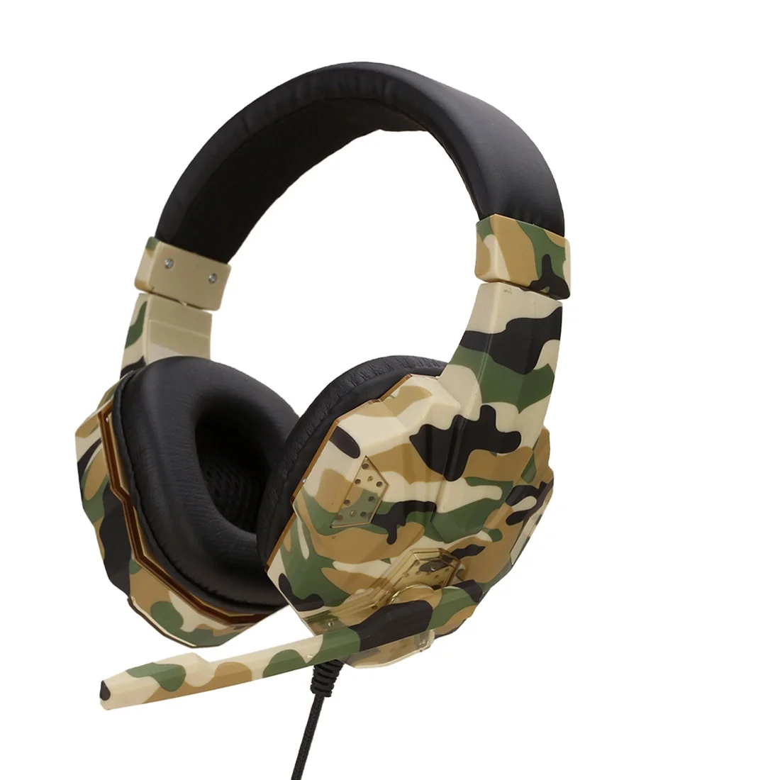

SY830MV Camouflage Non-luminous Computer USB Headset For Ps4 Headset