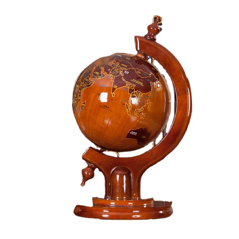 

Wood Snow Globe Bar Gold Wooden Base Ice Decanter With Ship Facial Globes Mova Carousel Floating Globe, Multiple colors