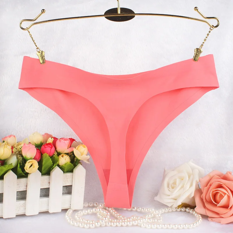 

2021 new arrival amazon top seller Wholesale seamless g string panties women silk thongs and g string thong for woman