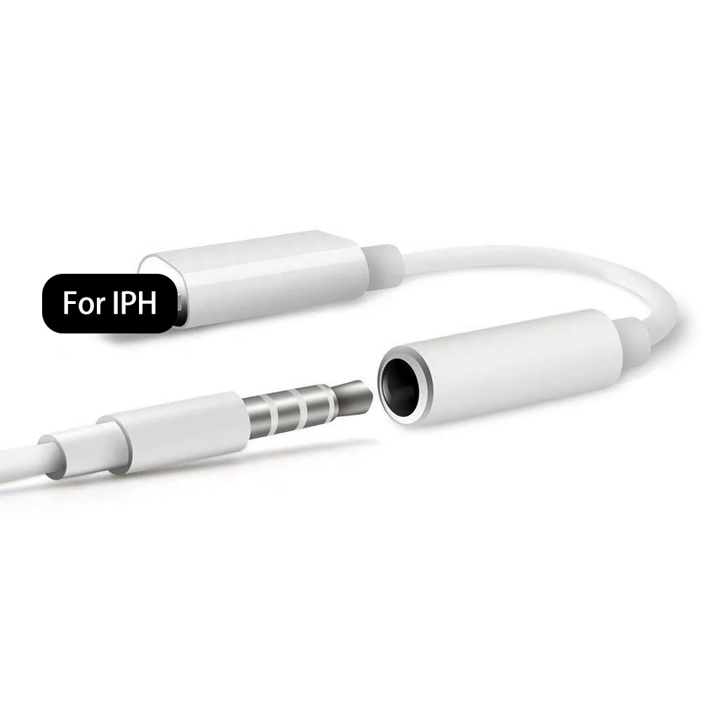 

audio cable for iPhone 7 to 3.5mm aux cable audio jack convert headset for iphone headphone adapter jack 3.5mm adapter