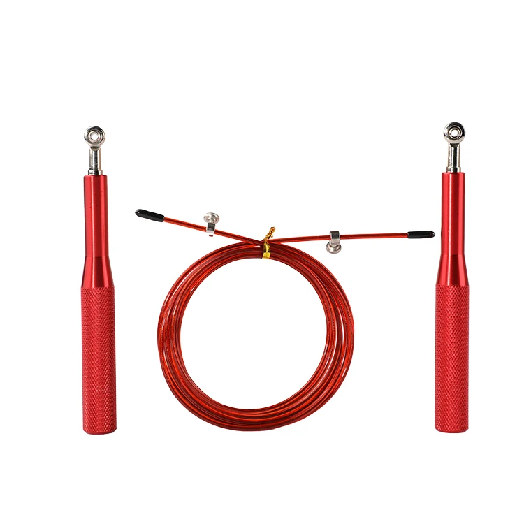 

Hot Sale Aluminium Handle Adjustable Bearing Fitness Skipping Jump Rope Men Women