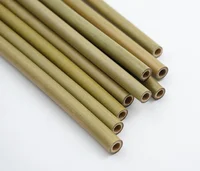 

Bamboo Straw Reusable Bar Tool Straws 20cm Organic Bamboo Drinking Straws