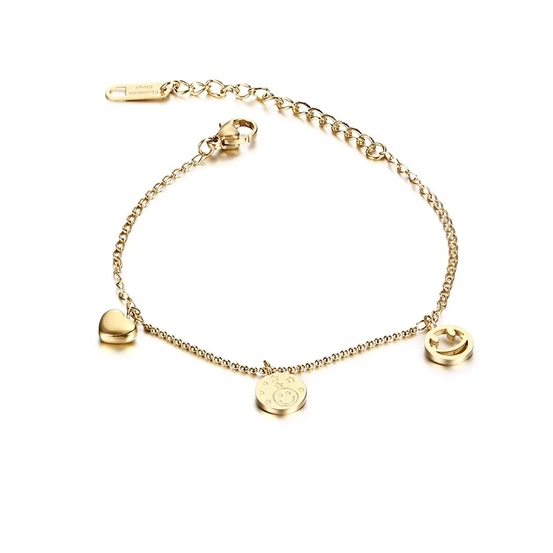 

Fashionable Chain Bracelet Gold Plated Bracelet Charm Bracelets