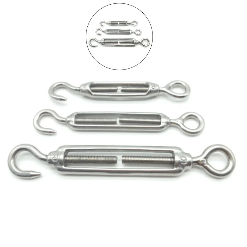 M4 M5 M6 M8 M10 M12 M14 M16 M20 M24 Hook & Eye Turnbuckle Wire Rope