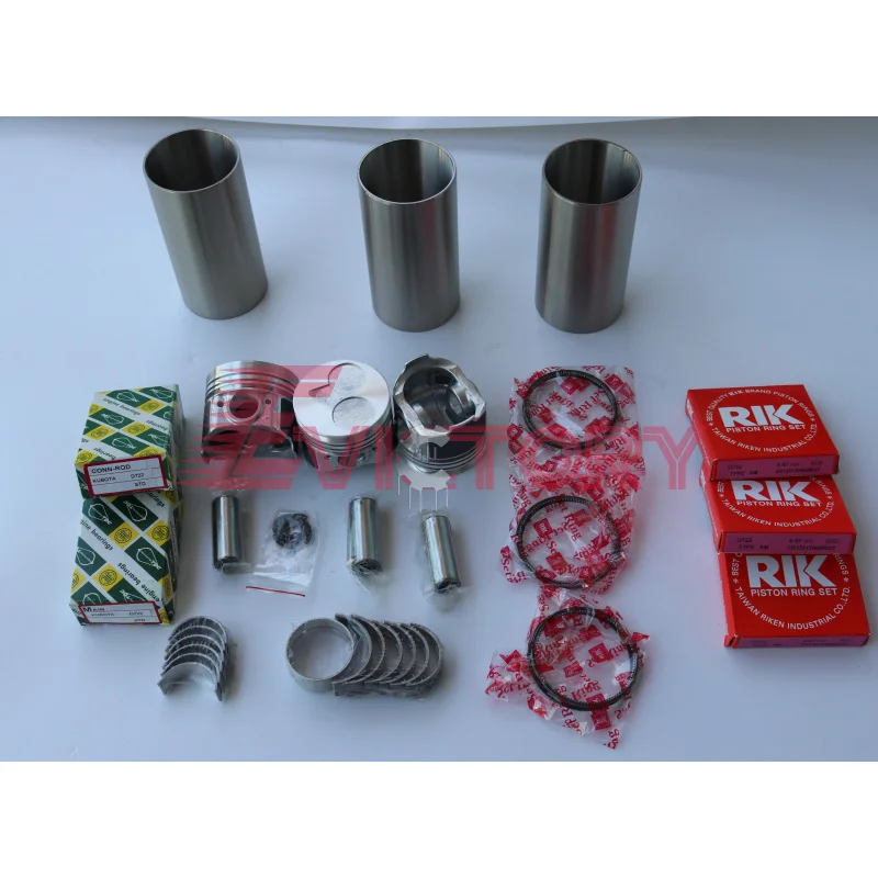 

For KUBOTA tractor D782 piston liner gaaskt bearing overhaul rebuild kit valve guide B7410DT-F G2160 Tractor