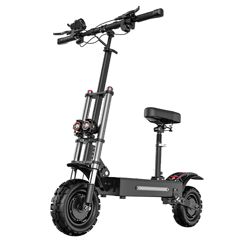 

EU USA warehouse spot off-road electric scooter 60v 5600w 11 inch DDP Large, fast, dual motors, powerful