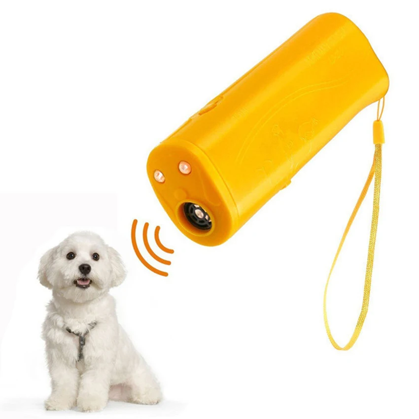 

Dog Training Clicker Import Pet Products Electronic Ultrassonic Dogs Security Deterrent, Black , yellow