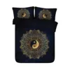 Stunning Yin and Yang Mandala on Starry Night Sky 3d Bed cover Set