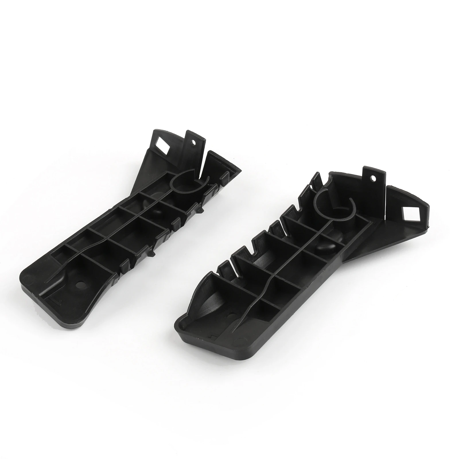 

Areyourshop Pair Front Bumper Face Bar Bracket Retainer Mounting Brace for AUDI A4 B6 02 03 04 05, Black