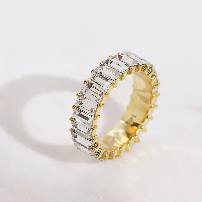 

2021 Factory Wholesale Colorful Zircon Rings For Party Cheap Copper Rings For Decoration Joker Ring, As picture