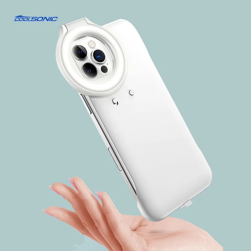 

Suitable For Girl LED Light Selfie Phone Case For Iphone 11 12 X XS XR XSMAX Pro Max, Multi