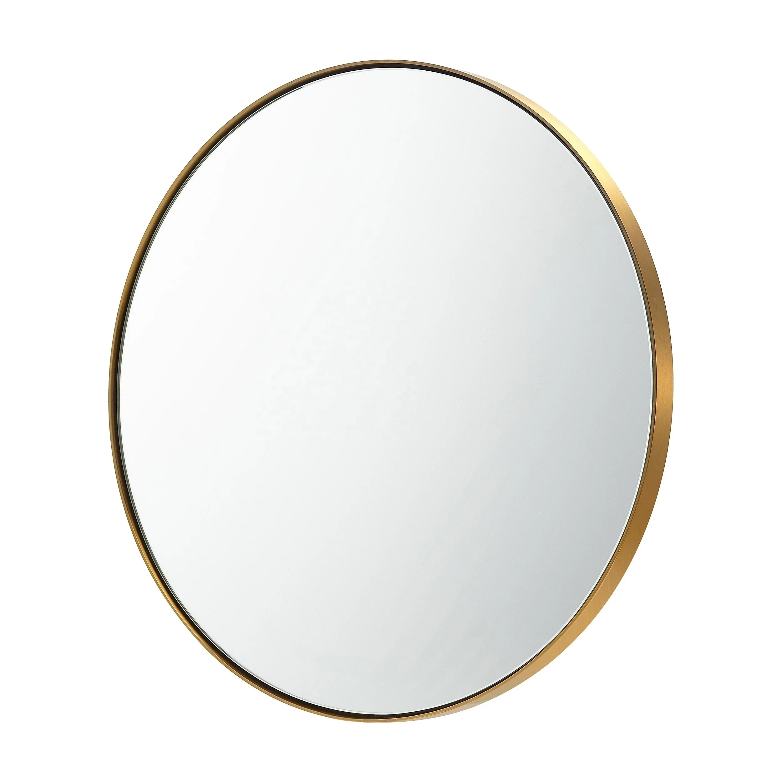 

MOK Stainless steel frame gold color metal decorative frame mirror top sale round framed wall mirror supplier from China