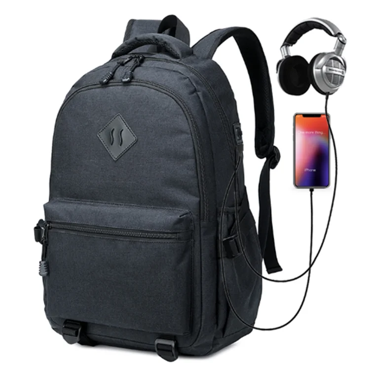 

Outdoor Waterproof Travel Men Women School Business Computer Laptop Backpack with USB Charging Port, Black, gray, pink, red