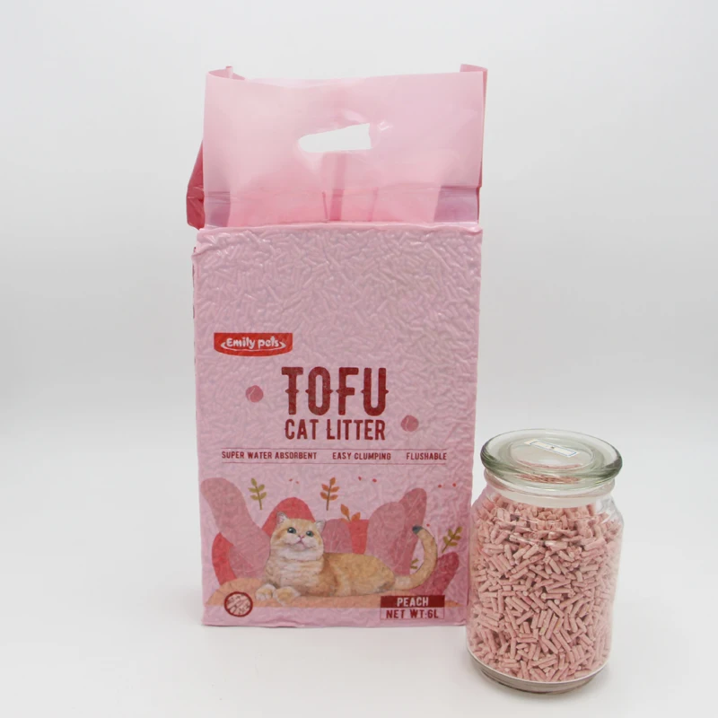 

Dust free low price environment-friendly tofu cat litter, White