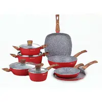 

Long-lasting nonstick Aluminum Cookware Set