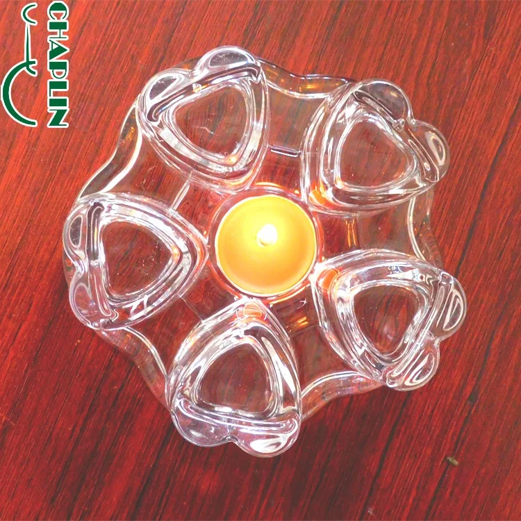 

Wholesale Love Heart Shaped Glass Mug Tea Pot Stand Light Warmer, Customized