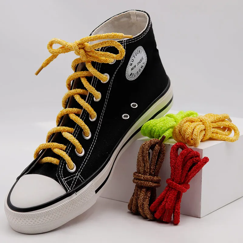 

Weiou Accessorizes Manufacturer Fashion Design Custom Length And Color Shoe Lace High Quality Round Rope Suede Draw Cord, Colorful mixed,,support customized color