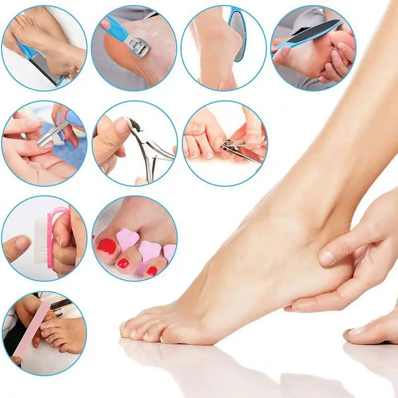 

19 in 1 Foot Scrubber Care Kit DRgw Foot Dead Skin Remover Pedicure Kit