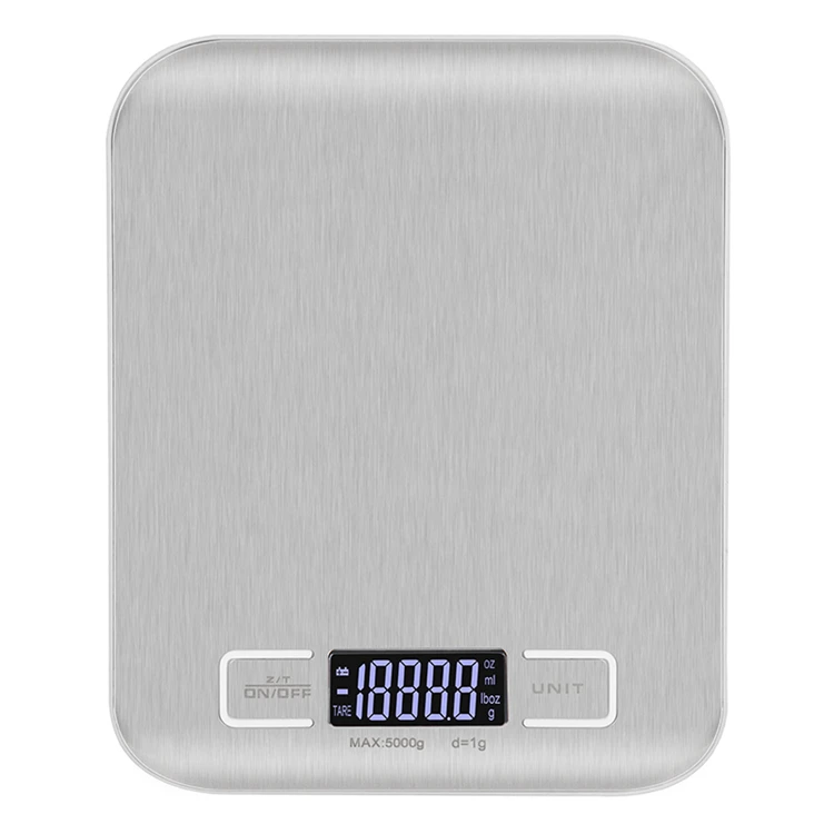 

Low price Stainless Steel Multifunction 5Kg 11Lb Slim Electronic Weighing Kitchen Food Digital Scale