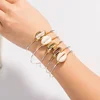 2019 New fashion handmade silver wrap cuff bracelet cowrie shell wrapped cuff bracelet for women jewelry