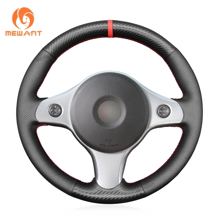 

Factory Hot Sale Black PU Leather Car Accessories Hand Sewing Custom Steering Wheel Cover For Alfa Romeo 159 2007