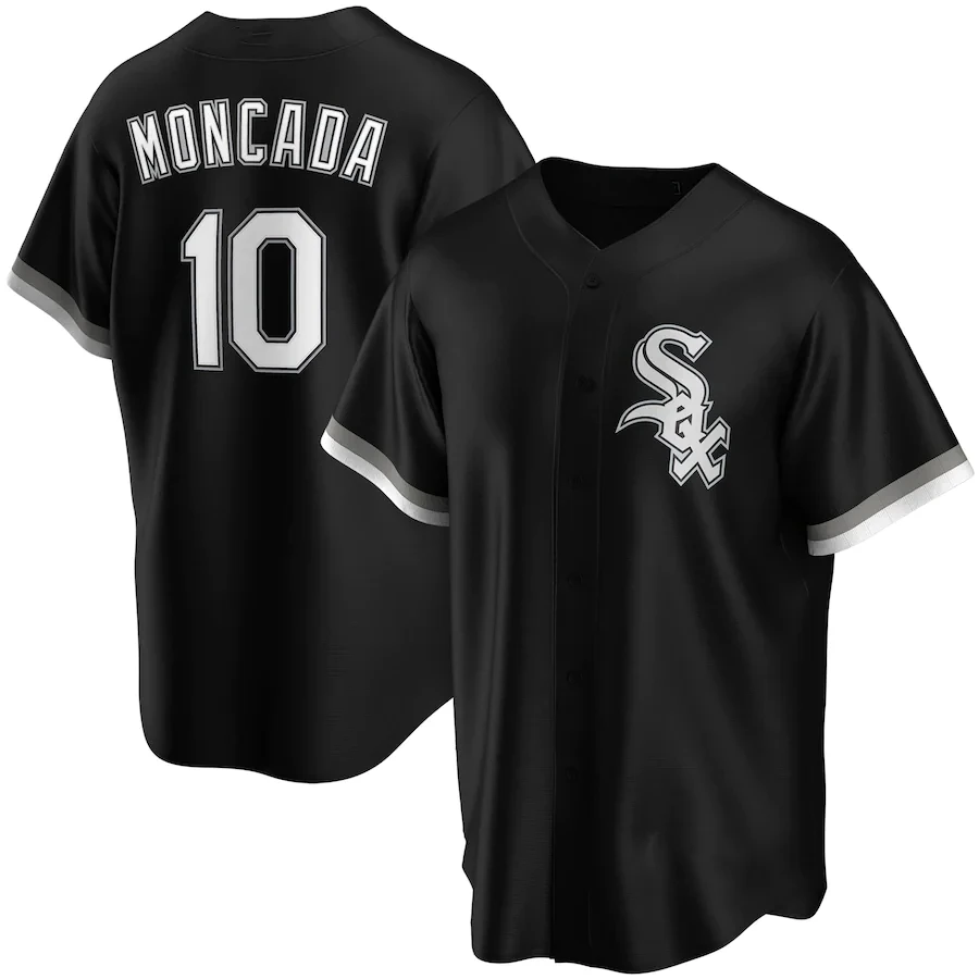 

Customize Men's Chicago City Baseball Jersey #10 Yoan Moncada #74 Jimenez White 10 Sox Home Player Name Uniform High Quality