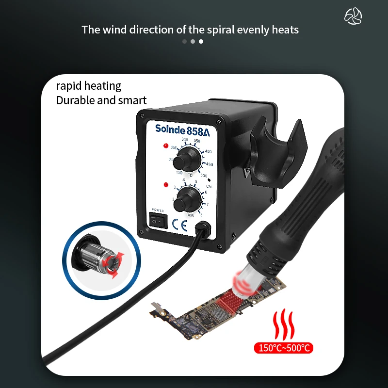 

858A hotair and solder stazione saldante estacio on de calor SMD BGA digite desoldering soldering station hot air