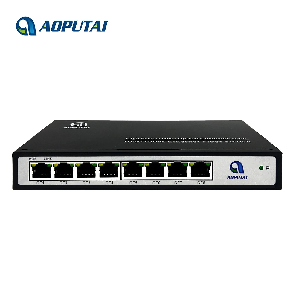 

8 port RJ45 all gigabit poe IEEE802.3 af/at 96W network switch for IP camera