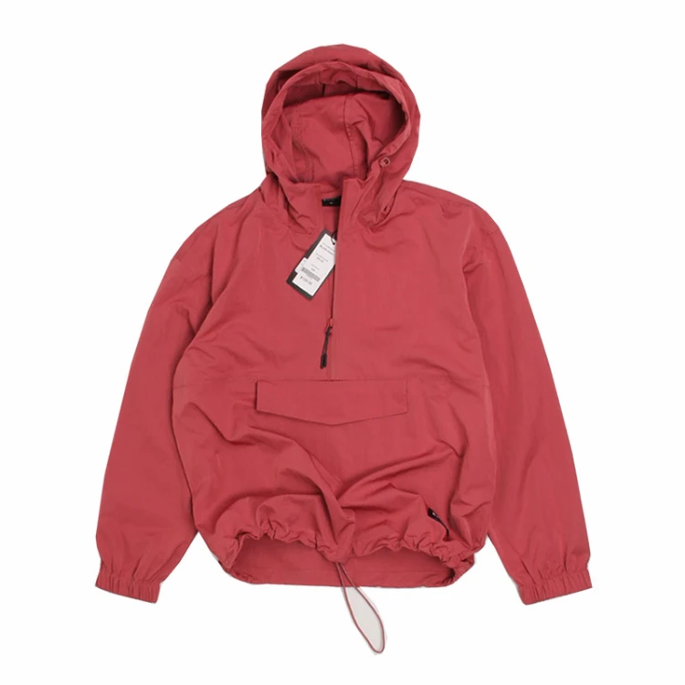 

Custom logo women girls long sleeve half zippers hoodie windbreaker softshell pullover jacket, Customizable