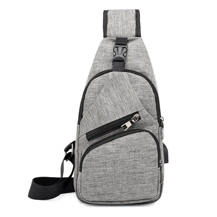 

Fashion Anti-Theft Crossbody Bag Trend Men'S Messenger Bag With USB Charging