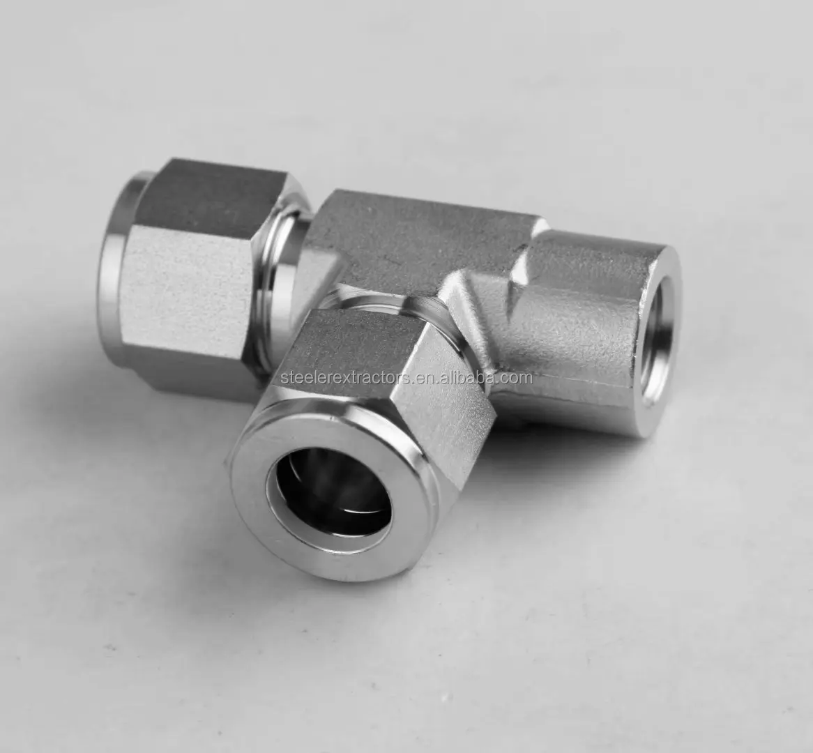 3/8" Compression Double Ferrule Instrument 304 Stainless Steel Male