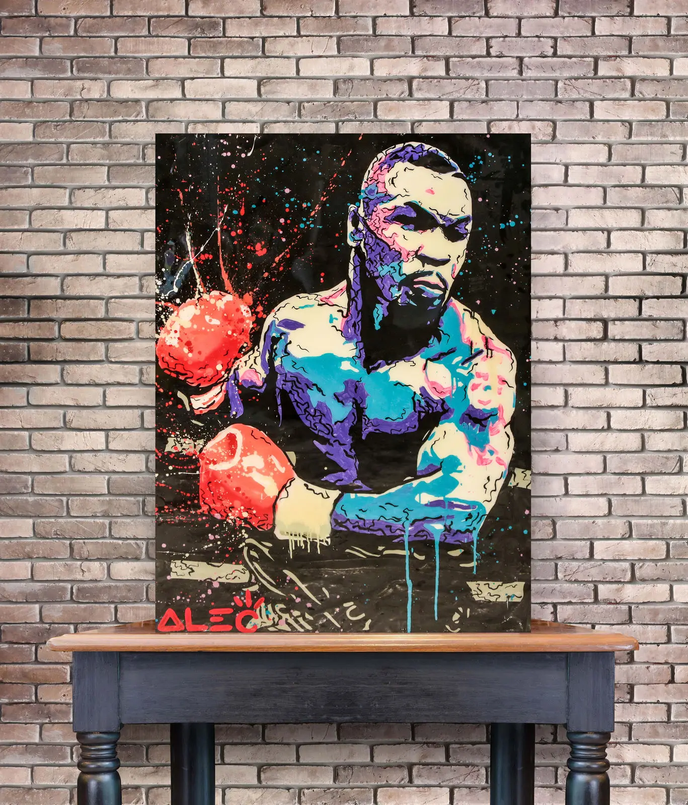 Mike Tyson Abstract Wall Art Oil Painting Poster Canvas Painting Print ...