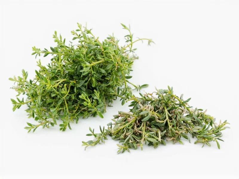 Dry to Fresh Thyme Conversion: Exact 3:1 Ratio Guide