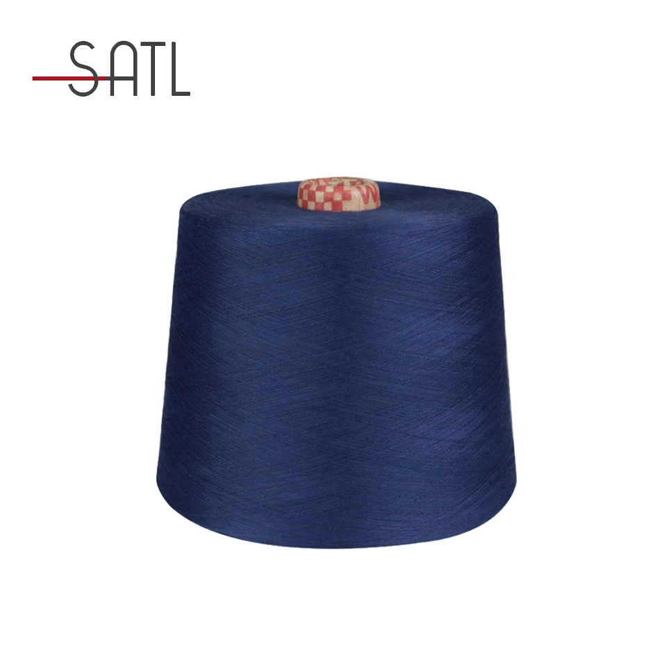 

Hot Sale 100%Recycled Polyester Soft Feeling Fdy Yarn 2/32s