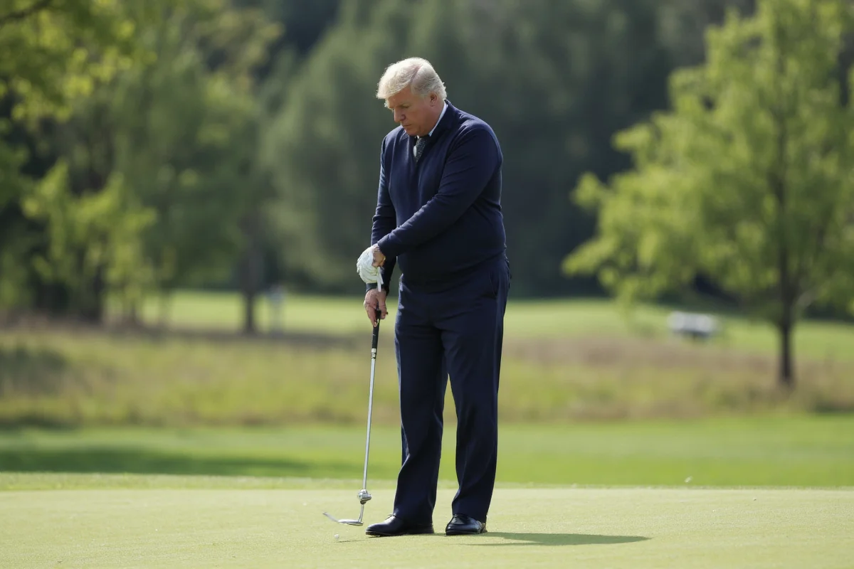 is donald trump good at playing golf golfer handicap swing Image 4