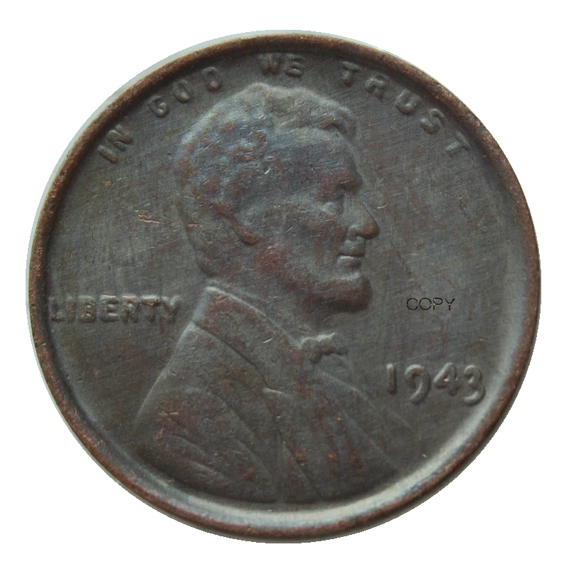 

1943 America Penny Copper Reproduction USA Small Cents Custom Metal Coins