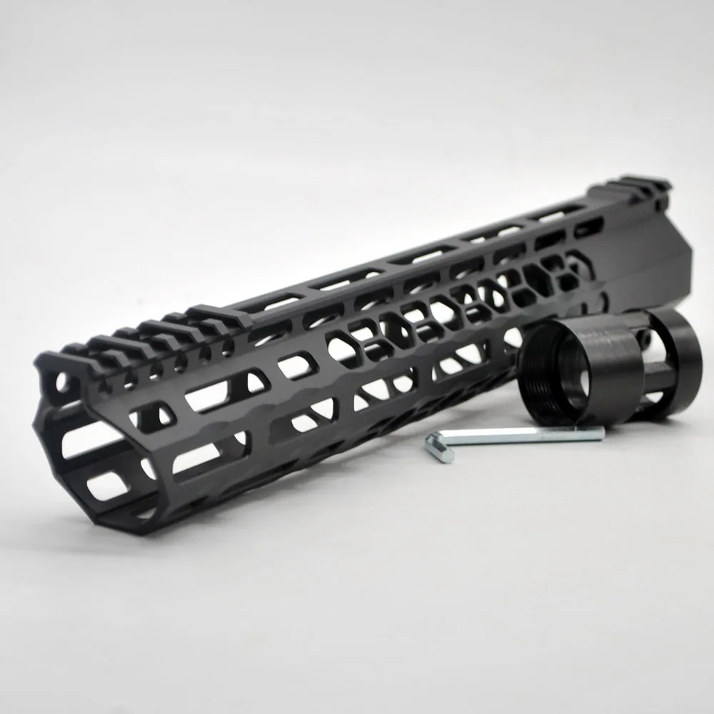 
New Clamp style 12 inches black M-LOK free float AR15 M16 M4 rifle handguard with a curve slant cut nose fit .223/5.56 rifles 