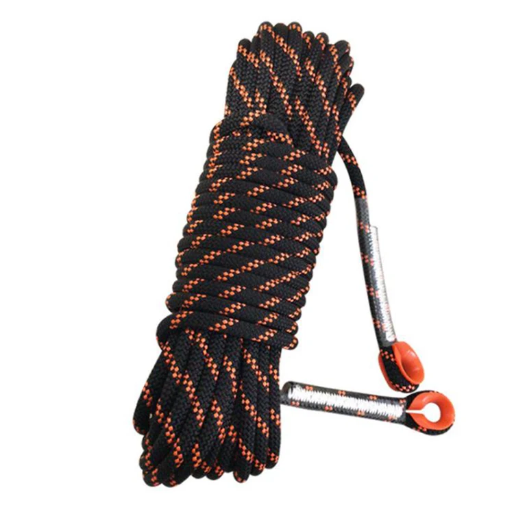 

Braid Braided Nylon Abrasion Resistant Safety Rock Mountaineering Climbing Rope, Orange + blue, yellow, navy + orange, black + red, red + blue, green
