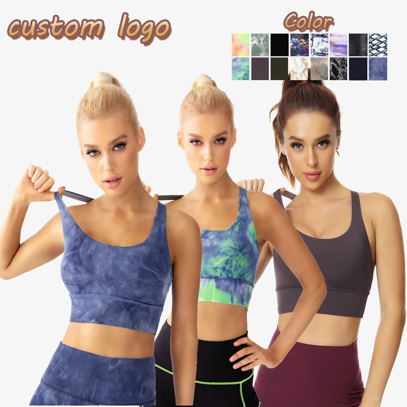 

2021 Wholesale Bra Top Quality high impact breathable seamless sexy yoga sports bra, Picture shows