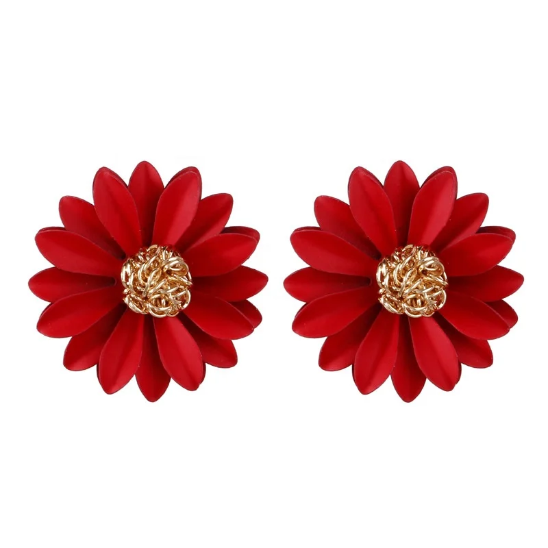 

new fashion women chrysanthemum shaped cheap flower earring