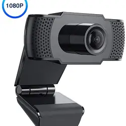Full HD 1080P Streaming Webcam with Microphone for