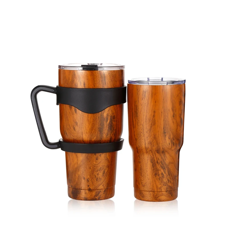 

20Oz 30Oz Stainless Steel Vacuum Insulated Double Wall Beer Customized Tumbler Cups Wood Grain Water Transfer, Pantone color