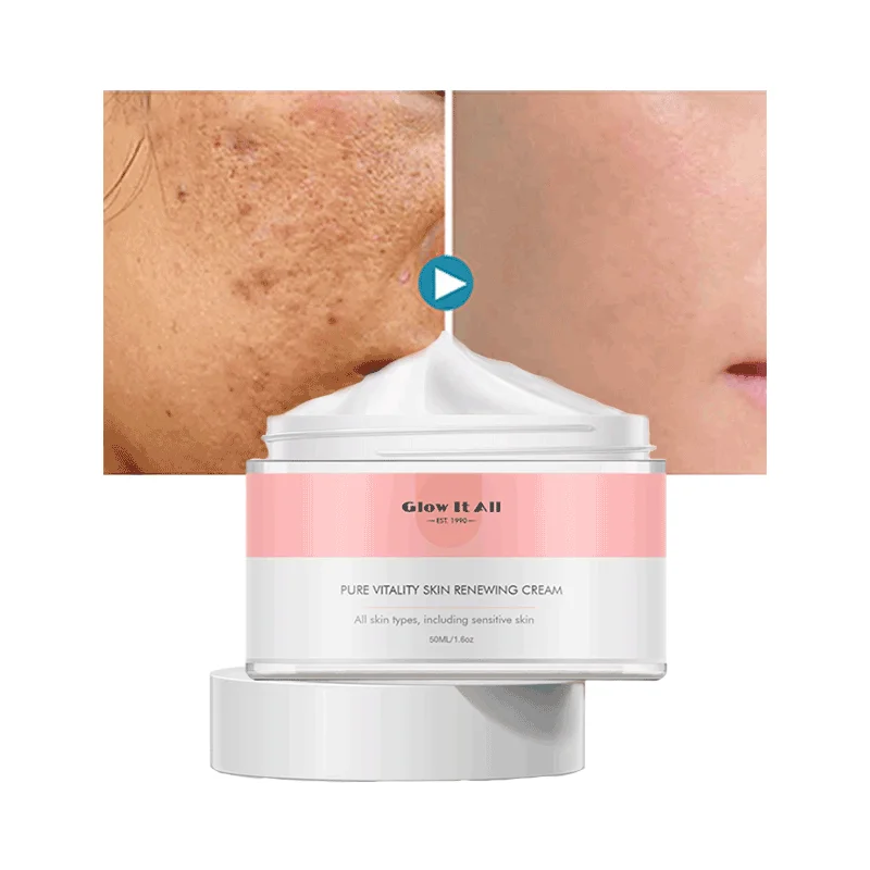 

Glow It All Organic Natural Facial Kits Cream,Nourishes And Smooths Face Cream Sample Custom