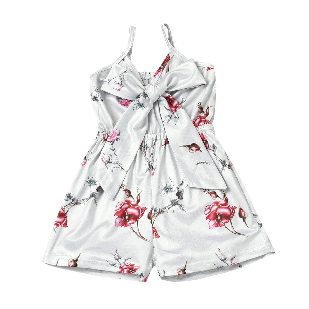 

Wholesale Summer Cool And Refreshing Home Printing Girl Lace-up Suspender Pant