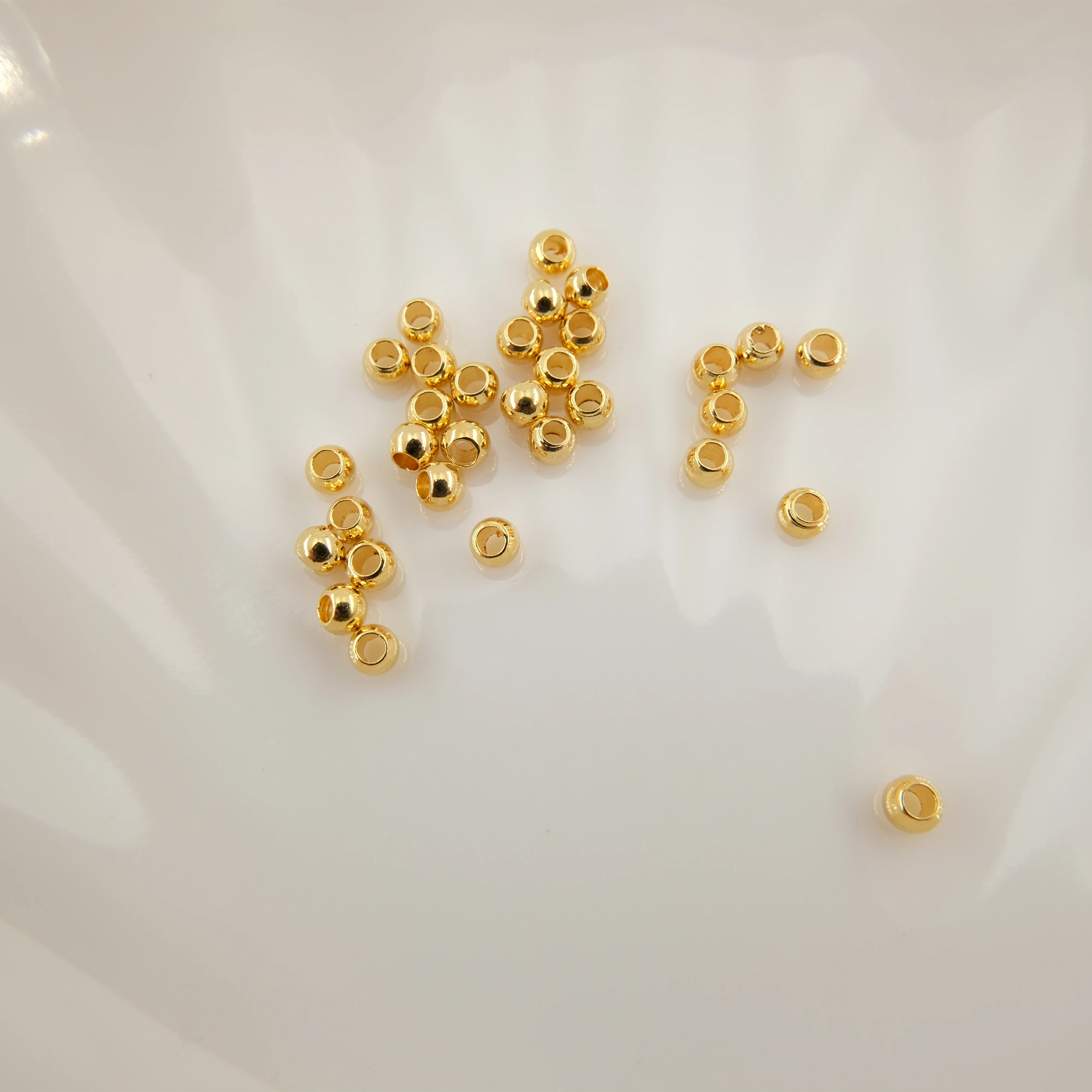 

beads for jewellery making beads for bracelets solid brass beads 6mm